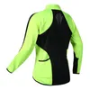 Racingjackor Fluorescensgrön cykeljacka Män kvinnor Vattentät cykelcykelkläder Camisa Ciclismo Thermal Fleece Winter Cycling