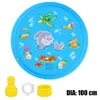 Sand Play Water Fun 100170 cm kinder buitenlucht plezier speelgoed kinderen opblaasbaar ronde water splash game zwembad spelen splash pad courtyard Water Spray Pad 230506