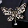 Brooches Pins Zlxgirl High Quality Mixed Color Cubic Zircon Butterfly Shape Brooch Bouquet Bridal Gifts Women Wedding Gift Coat Dress Jewel
