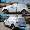 Capas de carros e meio er sunsn ao ar livre reflexo filme de alumínio neve à prova d'água para sedan hatchback SUV Drop Delivery Mobiles moto dhtxz
