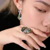Solitaire Ring Gem's Beauty Original 925 Sterling Silver Modern Luxury Style Rings Heterohexagon Green Amethyst Rings For Women Fine Jewelry 230508