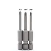 Screwdrivers 8pcs 100mm Phillips screwdriver bit with magnetic PH0 PH1 PH2 screwdriver bit S2 alloy steel 230508