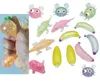 Descompressão de animais vegetais da maltose Pinch açúcar Banana lenta rebote de crianças brinquedos