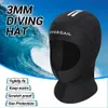 Czapki pływackie 3 mm kasę nurkową Neopren pod wodą podwodne wyposażenie wędkarstwo Kitesurf Windsurf Hats Hats Snorkeling Caps 230508
