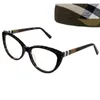 新しいファッションエレガントレディスモールカテイグラスフレーム52-19-145処方メガネ用の高品質の格子縞の板女性小さな顔眼鏡フルセットケース