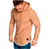 Heren Hoodies Round Neck Slim Fitting Casual Hoodie Sweater Sport Sports lange mouwen Solid Solid Color Modieuze Geplooide Raglan -mouwen 2023