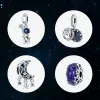 Charms in argento sterling 925 per perline di gioielli pandora Collana Pandach 925 perline a forma di cuore animale color argento