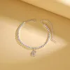 Anklets Fashion Beach Star Moon Foot Chain Damskie Błyszczące Błyskawiczna Biżuteria