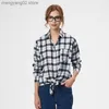 Femmes Blouses Chemises 2022 Nouvelle Marque Chemise À Carreaux Femmes Lâche Plus La Taille Blouse Femme À Manches Longues Blouses Coton Flanelle Chemise Décontractée Femmes Tops Blusas T230508