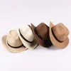 Caps Hüte Handgewebter Strohhut Cowboy Elternkind Sommer Western Cowboy Ritterhut Kinder Reise Sonnenschutz Sombrero mit Kinnriemen 230508