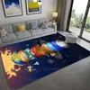 Carpets Solar System Children's Room Carpet Space Planet Bedroom Anti-slip Mat Home Decoration Play Crawling MatCarpets