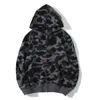 Nieuwste Shark designer hoodie trui heren dames Camouflage jas Jogger Rits Japanse 23SS mode sportkleding Merk sweatshirt met capuchon trainingspak top Eur S-2XL