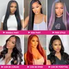 Straight Lace Front Wig Brazilian Virgin Human Hair 4x4 5x5 6x6 7x7 13x4 13x6 360 Full Lace Wigs for Women Natural Color