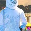 Men's Hoodies Sweatshirts American Hip Hop Designer White Young Thug Hoodie Men Women 3d Web Foam Print Sp5der Music Album Loose Hooded 555