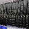 ヘアバルクスブラジルのストレートバンドル3 4 PCS黒人女性向けの卸売人間30インチ拡張230508