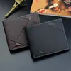 Wallets Portable Horizontal Daily Fashion Card Holder Three Fold Soft Large Capacity Short Type Men Wallet Travel Coin Purse PU Leather