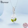 Charms 925 Sterling Silver Rose Hanging Bead Color Changeable Flower Pendant Charms för kvinnors armband och halsband DIY BSC824 230506