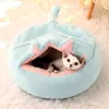 Łóżka kota Madden Soft Bed Kitten Lounger Fushion Półklosed Nesk Pet Bask