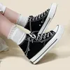 Dress Shoes Amy and Michael Original Designers Women Sneakers Fashion High Top Casual Flat Canvas Shoes Students Vulcanize Plimsolls 230508