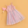 Abiti da bambina ma baby 27Y Toddler Kid Dress Paillettes Tulle Party Wedding Abiti da compleanno per ragazza Abbigliamento estivo Costumi per bambini 230506