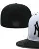Groothandel Hot Brand New York Baseball Caps Sox Cr La Ny Gorras Bones Casual Outdoor Sports For Men Women gemonteerde hoeden Volledig gesloten design maat Caps Chapeau A9