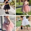 Filles Robes D'été Mignon Filles Paillettes Princesse Robe Enfants Sans Manches Tulle Vêtements Enfants Fête D'anniversaire Robe Enfants Pâques Tutu Costume 230506