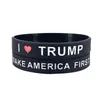 Trump 2024 Bracelet en silicone Party Favor Gardez l'Amérique Grand Bracelet Donald Trump Vote Bracelets de soutien en caoutchouc MAGA FJB Dragonne