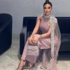 Luxury Dusty Pink Prom Sumpsuit sukienka 2023 Elegancki Dubaj Arabski strój Koreańska sukienka wieczorowa z peleryną indyka kobiety