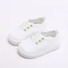 Första vandrare barn canvas skor höst pojkar sneakers liten flicka mjuka botten barn spädbarn Syr010