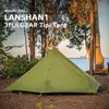 テントアンドシェルターバージョン230cm 3f UL Gear Lanshan 1 Ultralight Camping 34シーズン15D Silnylon Rodless Tent 230506