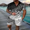 Trechos de traje masculino Camisas de pólo de luxo de verão