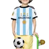 T-shirts Argentine 3 étoiles imprimer t-shirt enfants numéro 10 maillot décontracté Cool garçon hauts pour filles manches courtes 4-12 ans enfants Tee 230508