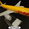 Modèle d'avion Échelle 1 400 Réplique d'avion en métal DHL Boeing 757 Avion moulé sous pression Modèle d'avion Avion Home Office Miniature Jouets pour enfants 230508