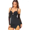 Kvinnors shapers Kvinnaklänning Full Slip Shapewear sömlös bodysuit underkläder mage kontroll body shaper med inbyggda behå toppar underkläder