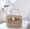 Designer-niche bag advanced feeling fashion pearl bucket bag summer hand bag women's bags handbags women