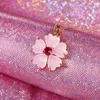 Pendentif Colliers CAOSHI Style Coréen Rose Coeur Forme Fleur Collier Pour Femmes Romantique Cou Bijoux Fête Quotidien Collocation Accessoires