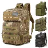 Backpacking Packs 1000D Nylon Military Tactical Backpack 50L Waterproof Large Capacity Bag Assault Pack For Camping Hunting Trekking Men Rucksacks P230508