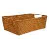 Dinnerware Sets Indoor Bread Container Basket Lid Decorative Storage Handmade Baskets Woven Wicker Makeup Brush Serving Bowl