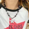 Colares pendentes Harajuku Jóias Diy Star Colar de contas Kawaii Acessórios Nota Chokers for Women y2k charme gótico vintage