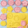 Formy do pieczenia 8pcsset kwiat kształt ciasteczka 3D plastikowy biszkopt pleśń ciastka