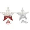 Décorations de Noël Attrayant Excellente LED Glowing Party Xmas Tree Top Pentagram Durable Star Économie d'énergie pour la maison