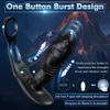 Vibrators 35 cm Telescopische anale vibrator Prostaat Massager Buttplug vertraging Ejaculatie Penisring Masturbator Vibrator Sekspeeltjes voor mannen 230508