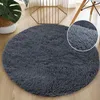 Carpets Fluffy Floor Home Deccor Tapes Soft Velvet Mat Anti-Slip Round Round Tapis pour le salon Tapis moelleux Child