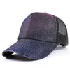 Snapbacks Il nuovo colore cambia gradualmente rispetto ai berretti da baseball da donna Berretto in rete hip hop Berretto in rete per protezione solare traspirante per sport all'aria aperta G230508