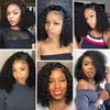 Menselijk haarpruiken voor zwarte vrouwen 13x6 kanten voorkant vooraf geplukt Braziliaan met natuurlijke haarlijn krullende baby