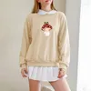 Женские толстовка капюшков капюшон винтаж густой пуловер