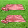 Outdoor Pads Storage Picnic Mat Camping Lightweight Foldable Blankets with Leather Handle Moisture-proof Portable for Outdoor Beach Hiking Camping P230508