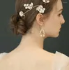 Baumelnde Ohrringe Strass Braut WEISSE Blume Reine Girlande Blatt Handgemachtes Hochzeitskleid Elegante Frauen Lange Zarte Wunderschöne Tropfenohrringe