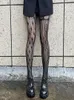 여자 양말 섹시한 생선 깎아 지른 팬티 스타킹 고딕 스트라이프와 격자 무늬 빈티지 로리타 스타킹 미디어 de mujer emo alt punk body stocking