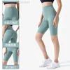 Desginer Yoga Shorts Pantalons Femmes Coupe Serrée Taille Haute Sport Cyclisme Pantalon Brossé Nude Ne Sentez Pas Gênant Fitness Capris 23SSA